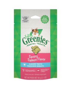 Feline Greenies Savory Salmon Flavor Dental Treats [60g]