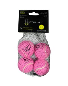 Hyper Pet Tennis Balls Pink [Mini - 4 Pack]