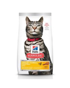 Hill's Science Diet Chicken Recipe Urinary Hairball Control Adult Cat Food 