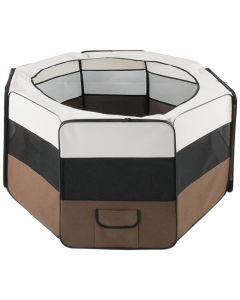 Pawise Dog Soft Playpen With 8 Panels, 23.6"x17.7", 42"(⌀)