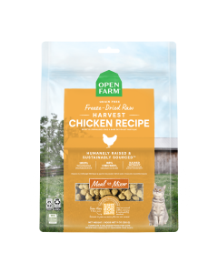 Open Farm Freeze Dried Raw Harvest Chicken Morsels Cat Food, 3.5oz