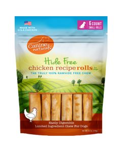Canine Naturals Hide Free Chicken Rolls [Small - 6 Pack]
