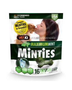 Minties Maximum Mint Dental Treats Tiny/Small [181g]