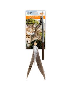 All For Paws Natural Instinct Swirling Feather Cat Wand