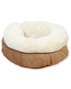 All For Paws Lambswool Donut Bed Tan