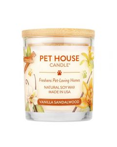 Pet House Vanilla Sandalwood Candle, 9oz