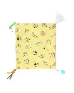 All For Paws Catoon Crinkle Play Mat Yellow