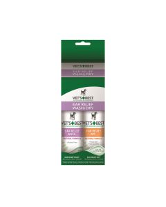 Vet's Best Ear Relief Wash & Dry (2 Pack)