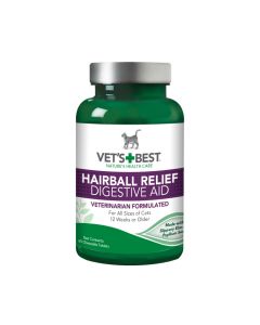 Vet's Best Hairball Relief Digestive Aid (60 Tabs)