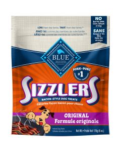 Blue Sizzlers Original Bacon-Style Dog Treats [170g]