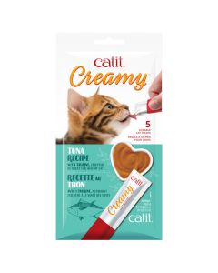 Catit Creamy Tuna Lickable Cat Treats [5x15g]