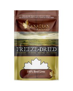 Canadian Naturals Freeze-Dried 100% Beef Liver Dog Treats [400g]