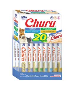 Inaba Churu Puree Tuna Variety Box, 20pk