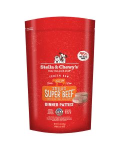 Stella & Chewy's Frozen Raw Dinner Patties Stella's Super Beef Dog Food [6lb]