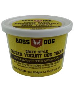 Boss Dog Greek Style Frozen Yogurt Dog Treat with Peanut Butter and Banana [103ml]
