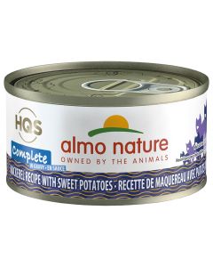 Almo Nature Complete Mackerel Recipe with Sweet Potatoes Cat Food