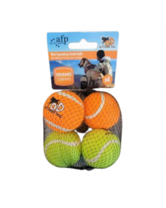 All For Paws Outdoor Mini Squeaking Tennis Balls, 4pk 