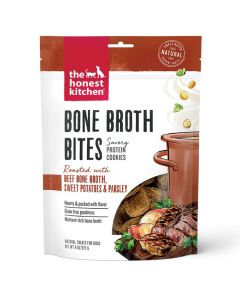 The Honest Kitchen Bone Broth Bites with Beef Bone Broth & Sweet Potato Dog Treats [227g]