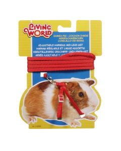 Living World Harness & Lead Set for Guinea Pig Red