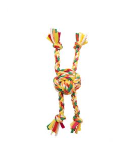 Pawise Fetch & Play Double Braided Rope Ball, 9.8"