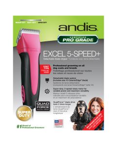 Andis Excel 5-Speed+ Clipper Fuchsia