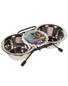 Dogit Stainless Steel Double Dog Diner Mini