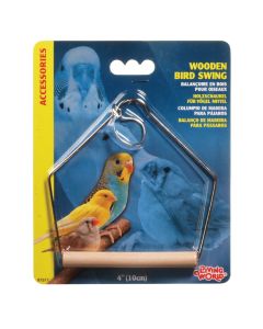 Living World Wooden Bird Swing (4")