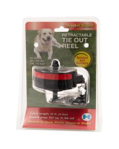 Lixit Bracket Mount Retractable Tie Out Reel for Dogs 80 - 120lb