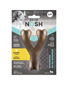 Zeus Nosh Strong Wishbone Bacon Flavour Chew Toy [Small]