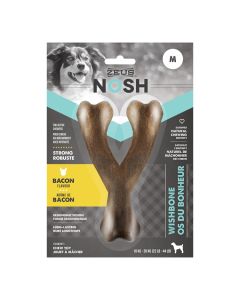 Zeus Nosh Strong Wishbone Bacon Flavour Chew Toy [Medium]