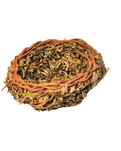 A&E Natural Open Finch Nest with Leaves [Small]