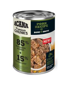 Acana Premium Chunks Pork Recipe in Bone Broth Dog Food [363g]