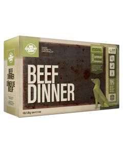 Big Country Raw Beef Dinner Dog Food [4lb]