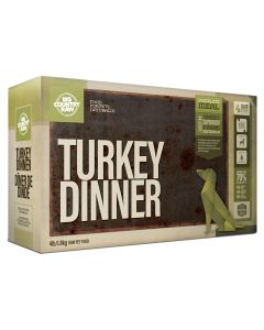 Big Country Raw Turkey Dinner Dog Food [4lb]