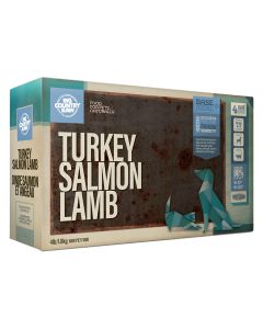 Big Country Raw Turkey Salmon Lamb Dog & Cat Food [4lb]