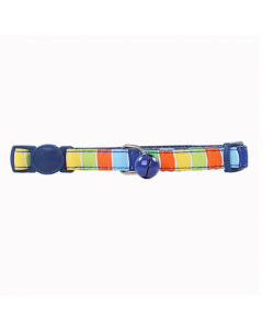 Pawise Cat Collar Blue Stripes, 11.8"