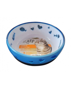 All For Paws Modern Cat Love Bowl, Blue