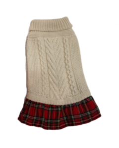 Pawise Cable-Knit Skirt Sweater, 10”
