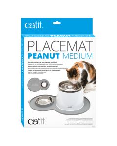 Catit Peanut Placemat Grey Medium