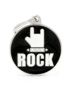 My Family CHARMS Circle "Rock" Pet ID Tag 