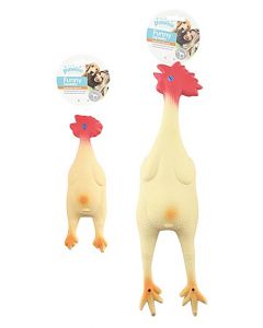 Pawise Funny Squeaky Latex Chicken, 8.3" -Small