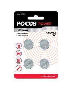 Focus Power Lithium Battery CR2032 3V [4 Batteries]