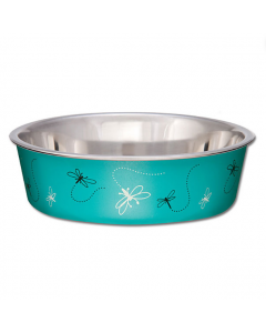 Loving Pets Bella Bowl Turquoise Dragonfly [Medium]