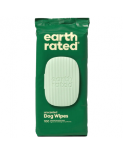 Earth Rated Dog Wipes Unscented [100 Wipes]