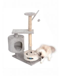 Pawise Cat Tree with Cave & Toy, 33.5"