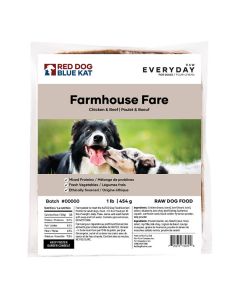 Red Dog Blue Kat Everyday Raw Farmhouse Fare Dog Food
