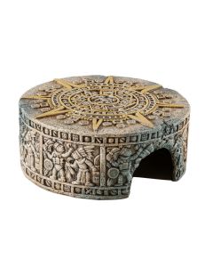 Exo Terra Aztec Calendar Stone Hide-Out, 5x5x2" -Small
