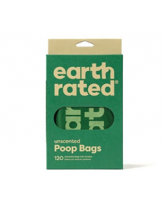 Earth Rated Handle Poop Bags Unscented (120 Bags)