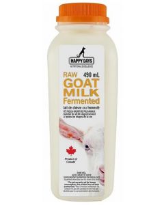 Happy Days Raw Fermented Goat Milk, 490ml