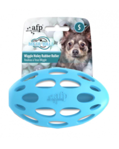 All For Paws Wiggle Holey Rubber Roller, 3.5x2.2" -Small